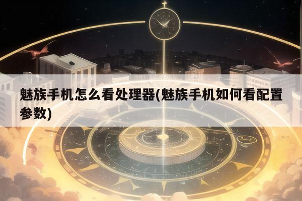 魅族手机怎么看处理器(魅族手机如何看配置参数)