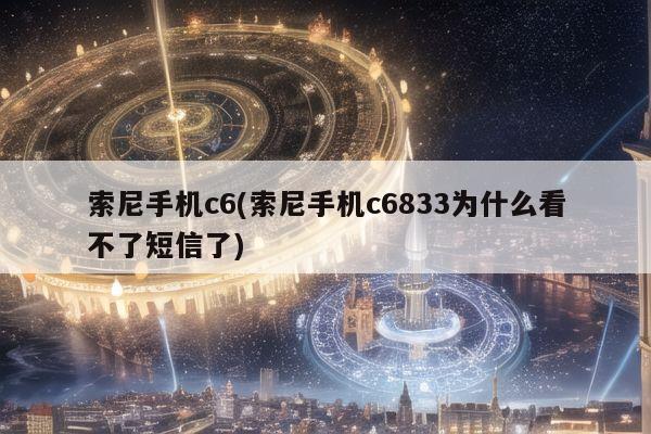 索尼手机c6(索尼手机c6833为什么看不了短信了)